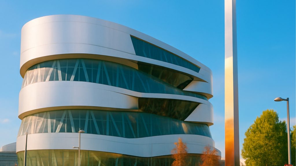 Gebäude des Mercedes-Benz Museums in Stuttgart